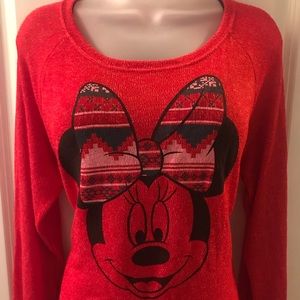 Minnie Mouse Holiday / Christmas Bow Sweater